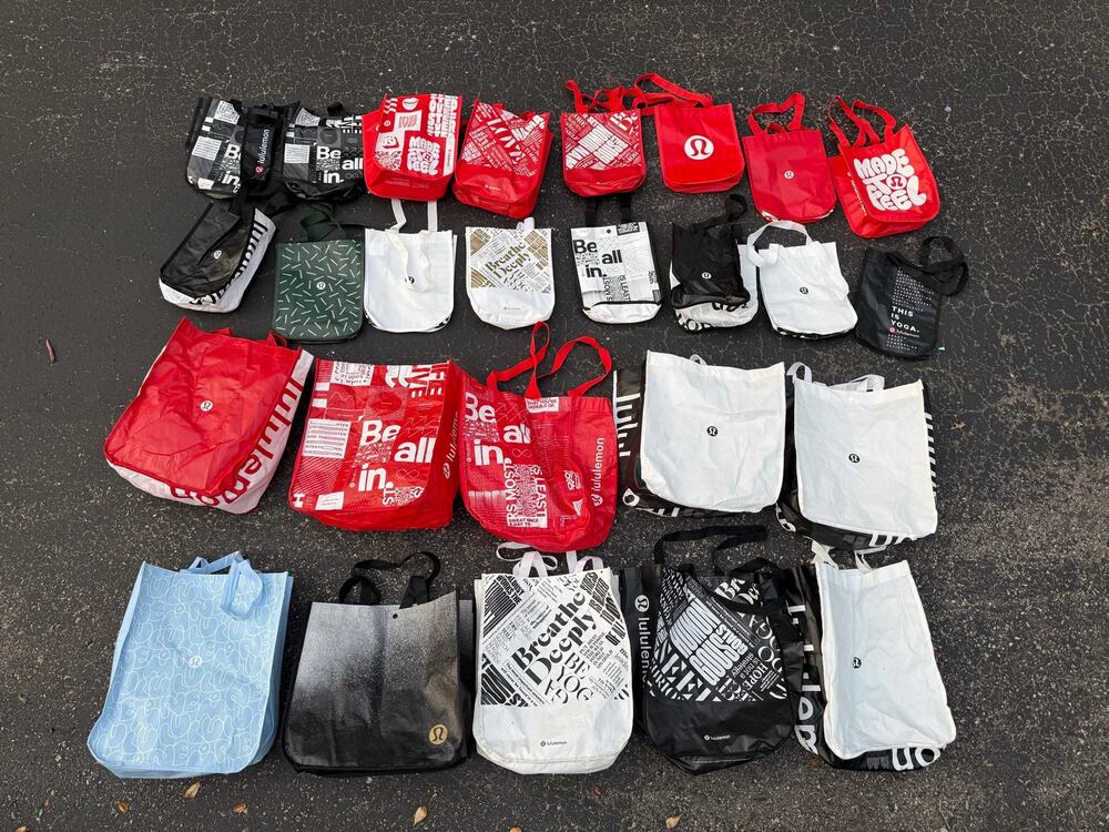 Lot of 26 Lululemon Reusable Bags 16 Small 10 Large